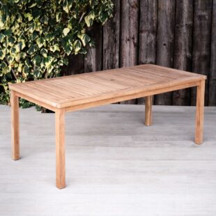 rectangular outdoor teak dining table