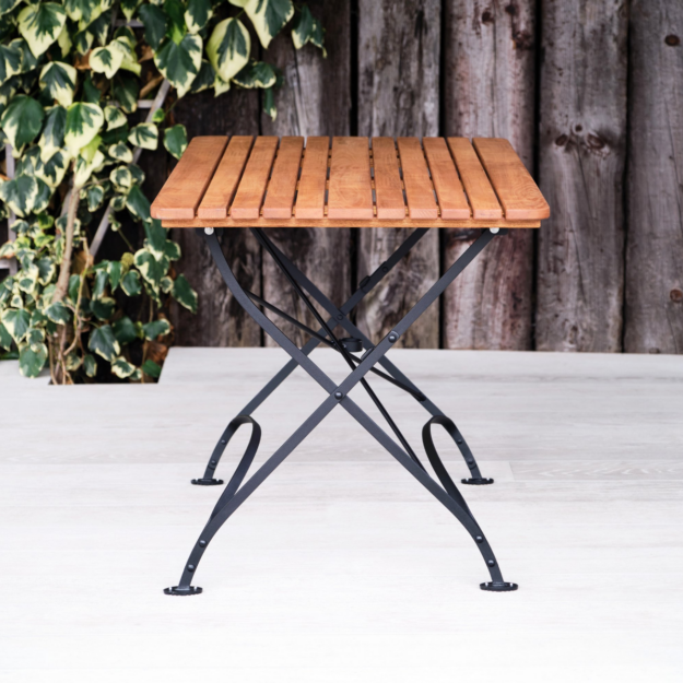 Hardwood Folding Outdoor Rectangular Table - Florence Range - Woodberry
