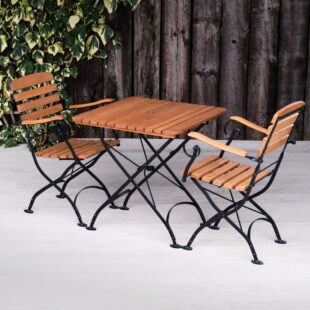 outdoor folding table and chairs set