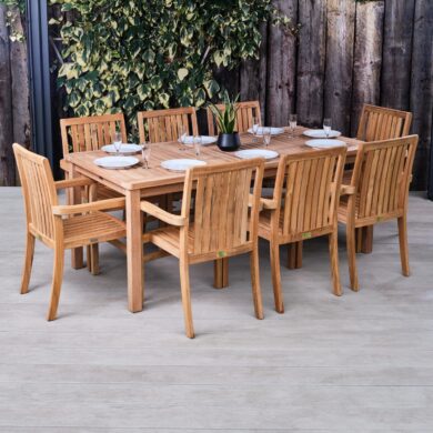 Teak Dining Tables & Chairs for Hotels
