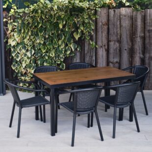 value range rectangular outdoor table and chairs