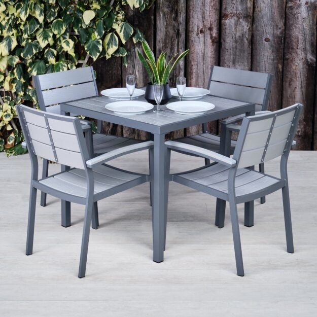 commercial outdoor dining table set