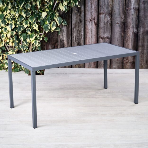 commercial outdoor rectangular dining table