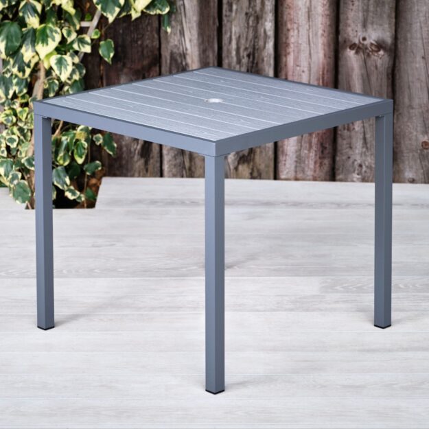 Commerical outdoor square dining table
