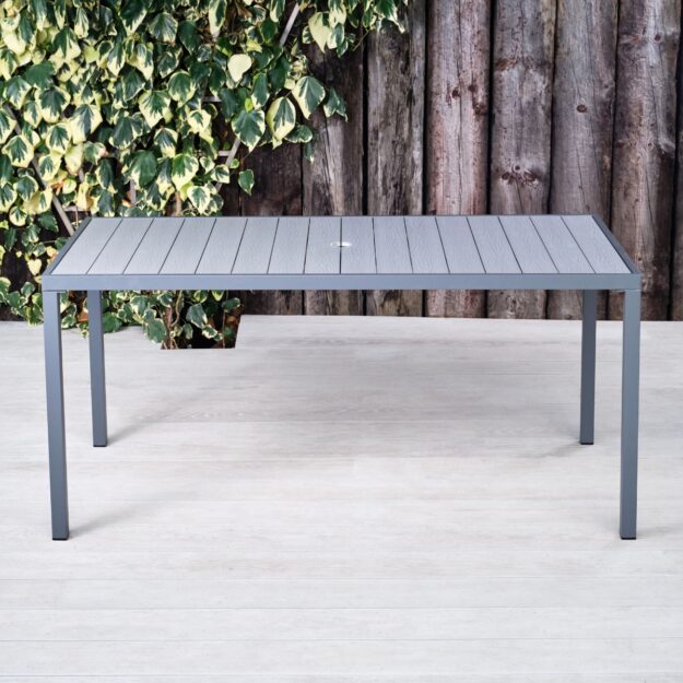 commercial rectangular outdoor dining table