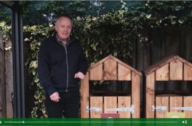 wooden recycling bins video
