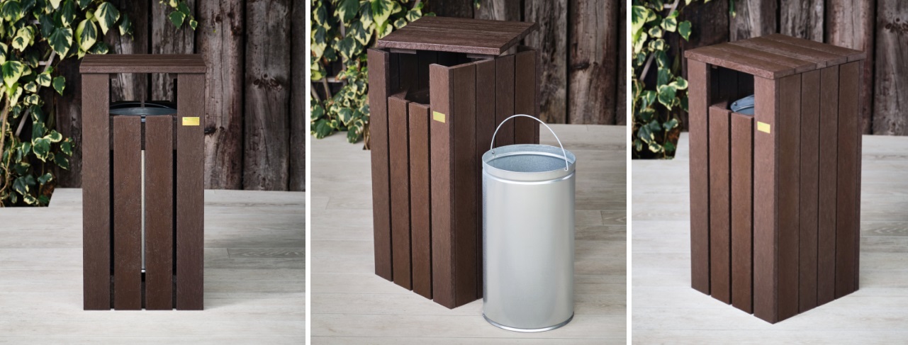 Recycled Plastic Commercial Litter Bins