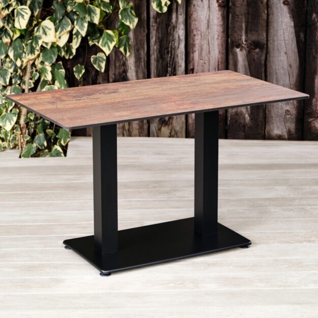 Outdoor Pedestal Rectangular Table