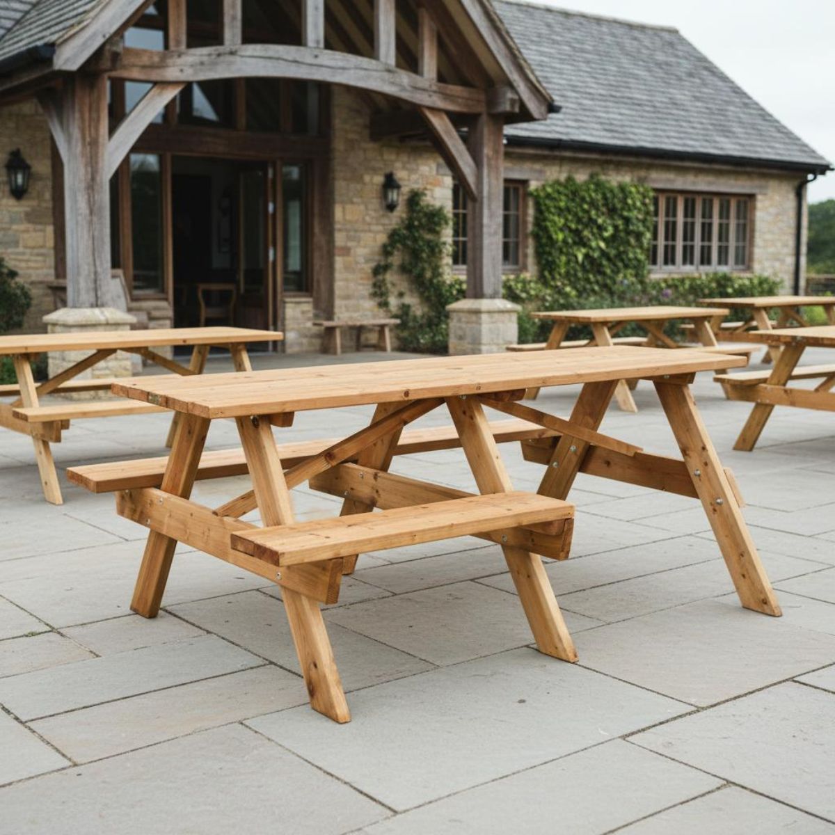 2m Disabled Access Picnic Table - Woodberry