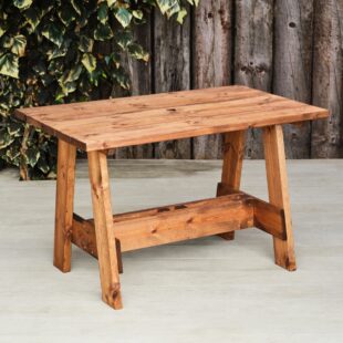 Commercial Rectangular Table Chunky Wood