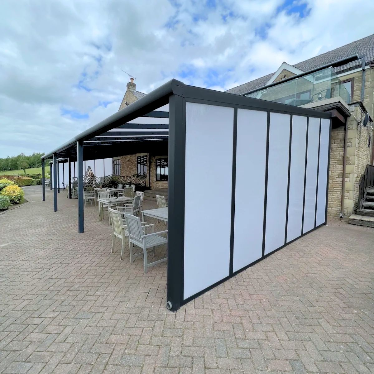 Bespoke Metal Gazebo – Mono Pitch Roof
