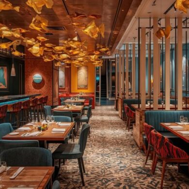 quirky interior design in a restaurant