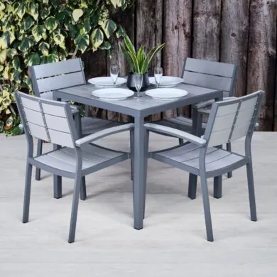 Plastic & Aluminium Dining Tables and Chairs - Pacific Range