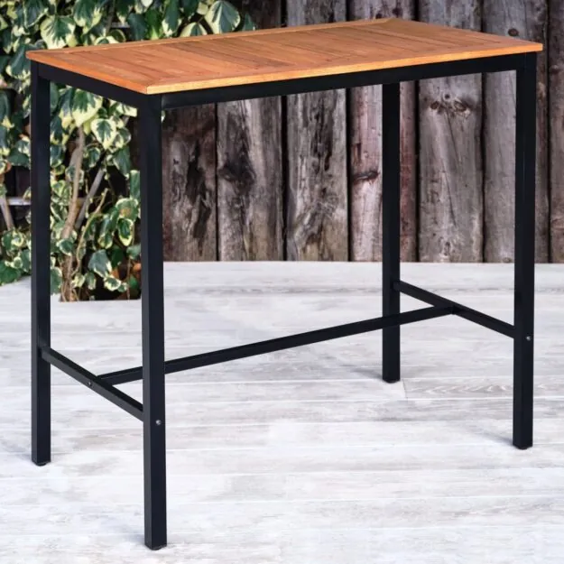 Wooden Poseur Table Rectangular