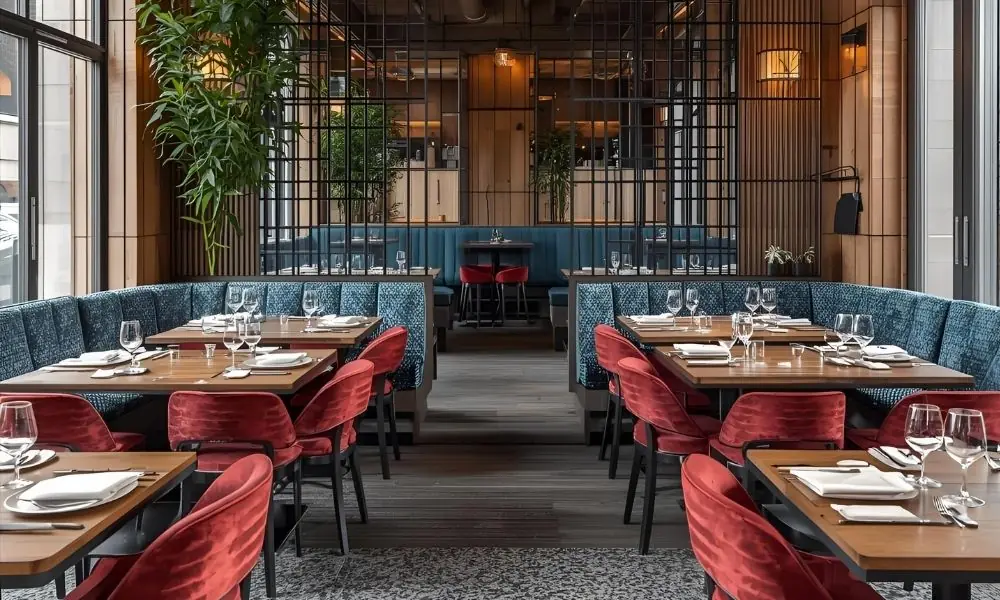 Indoor restaurant refurbishment