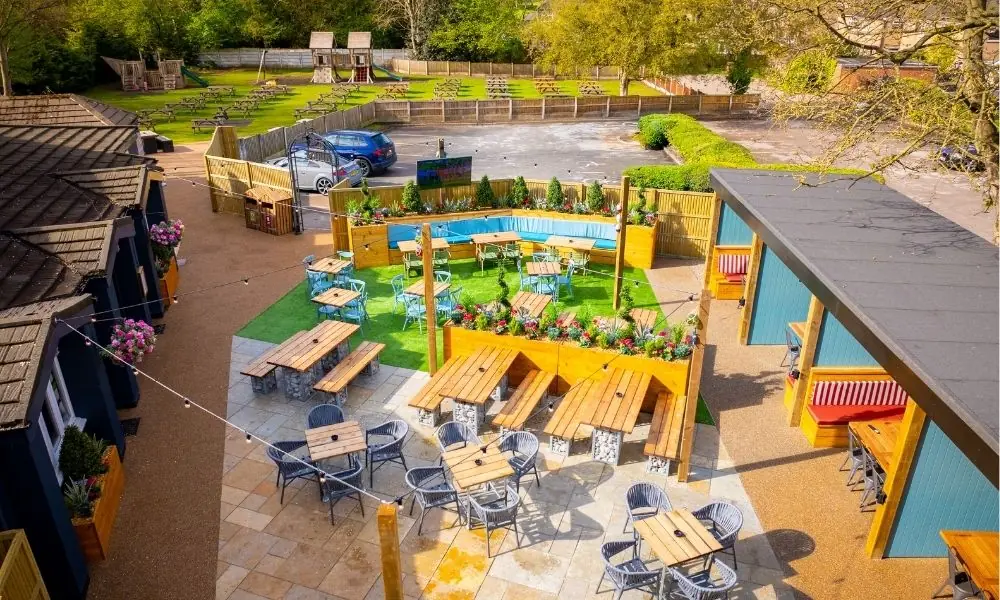 The boat house colourful outdoor furniture