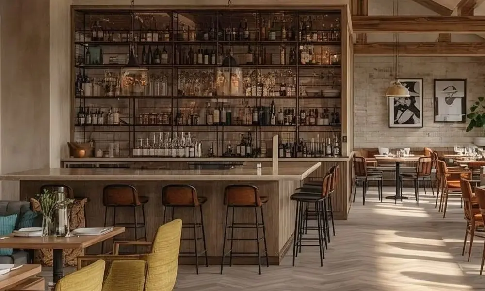 bar area seating for pub