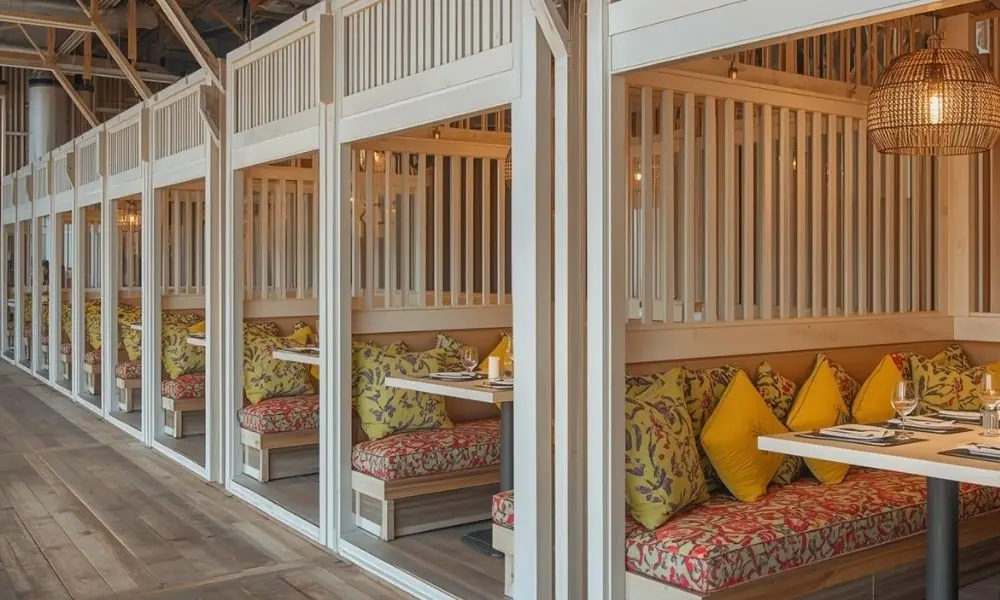 indoor booth seating area