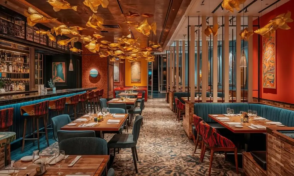 quirky interior design in a restaurant